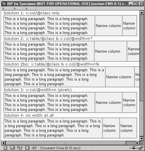 HTML
rendering in Mozilla 1.1 with a narrow window